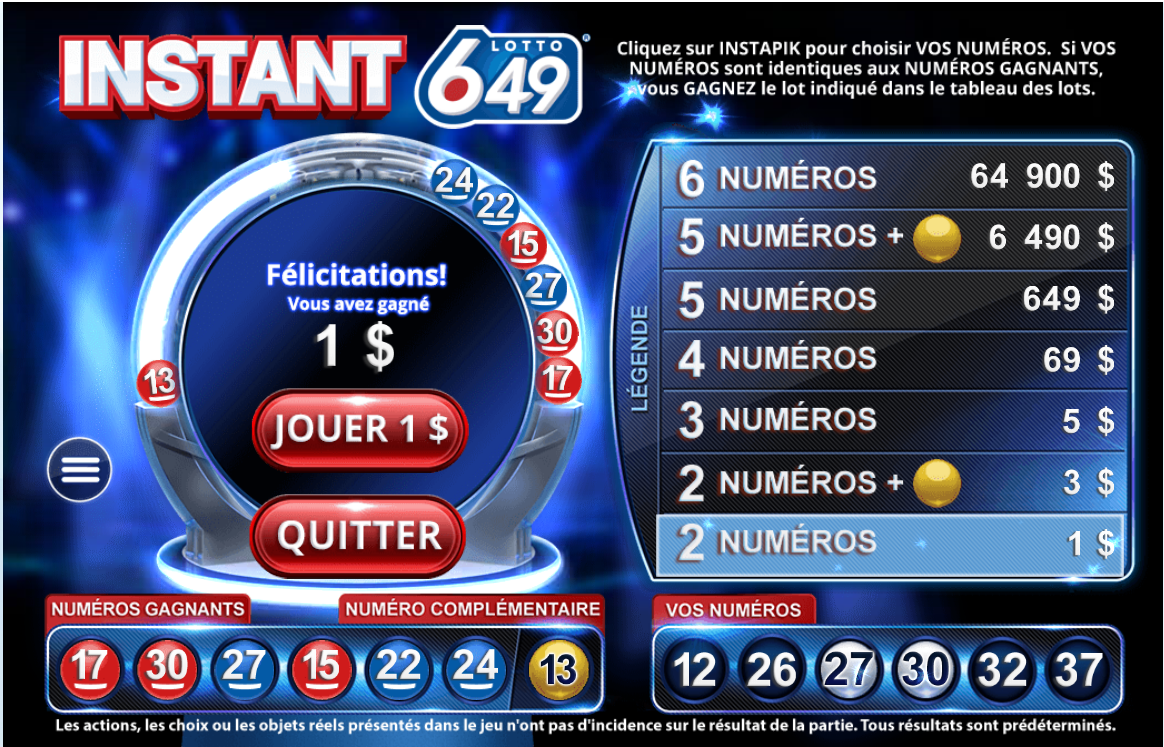 Lotto Instantané 649 carousel image 3