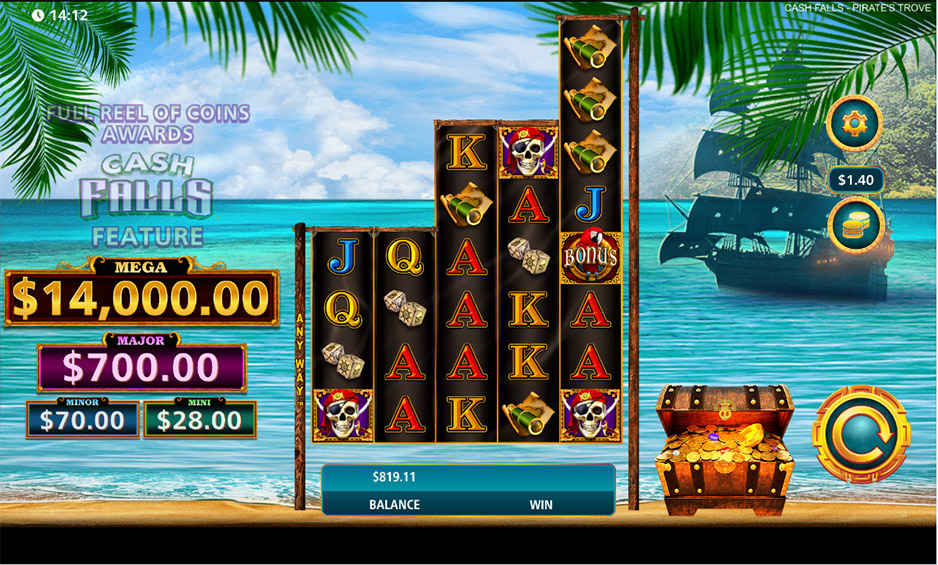 Cash Falls Pirates Trove carousel image 0